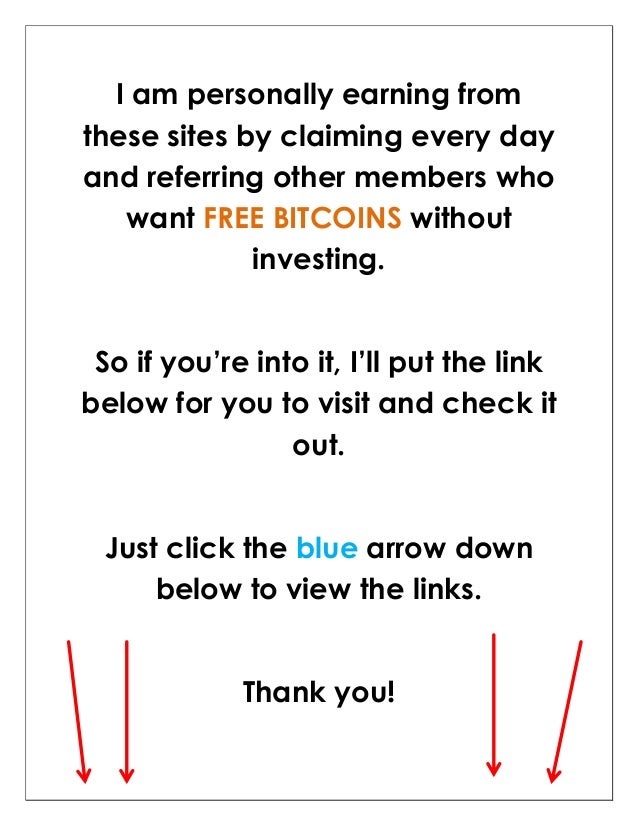 Two Legit Sites That Offers Bitcoins For Free Without Investing - 